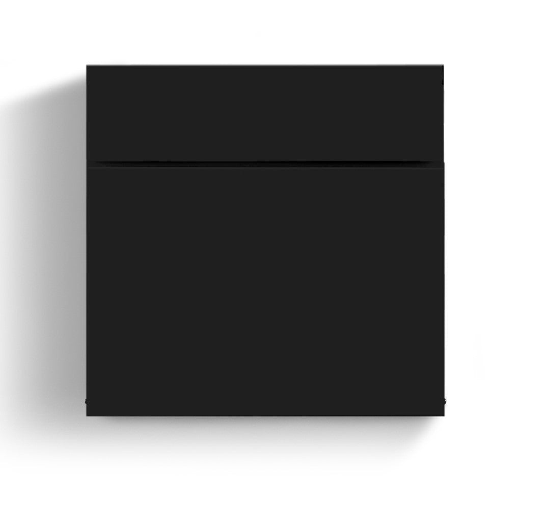 Radius Briefkasten Letterman 6 schwarz – modernes Design Postbox wetterfest draußen
