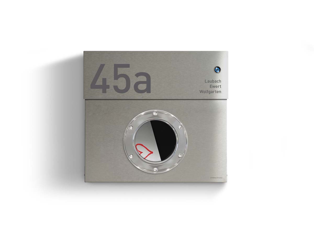 Briefkasten Letterman 1K inkl. LED Licht und Klingel