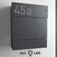 Briefkasten Letterman 5K inkl. LED Licht und Klingel